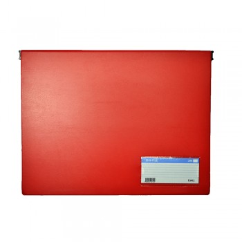 PVC Computer File (802) - Red / 20pcs
