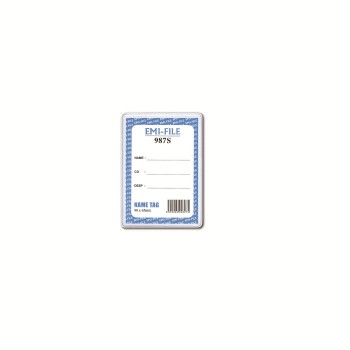 PVC Name Tag w/o Card (987) / 100pcs