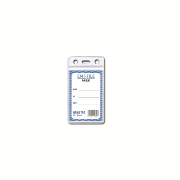 PVC Name Tag with Card (988) / 100pcs