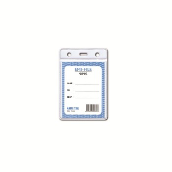 PVC Name Tag with Card (989) / 100pcs