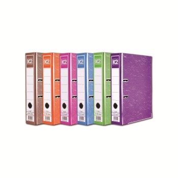 K2 8997 Fancy Hard Cover Arch File (Mix Colour) / 40 pcs