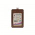 ID 5050 (P) Card Holder with 2 pocket - Brown / 25pcs