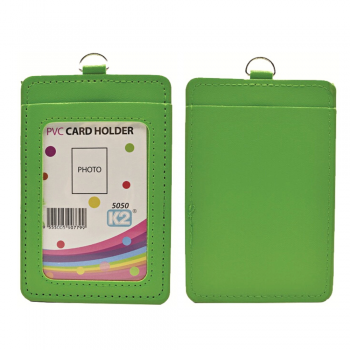 ID 5050 (P) Card Holder with 2 pocket - Green / 25pcs