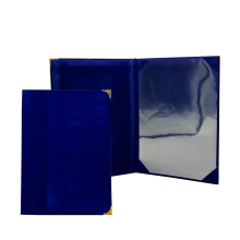 1168A Certificate Holder (Velvet) - Blue / 20pcs