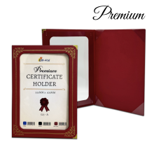 Premium Certificate Holder with Window (523) - Maroon / 20pcs