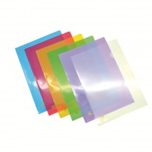 PP A4 L-Shape Folder - 6 colours / 12pcs
