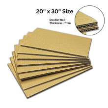Layer Pad Corrugated Board 20inch x 30inch (Double Wall) - 6pcs