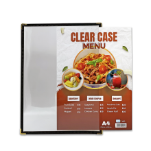 A4 Clear Case Menu (160) / 6 pcs
