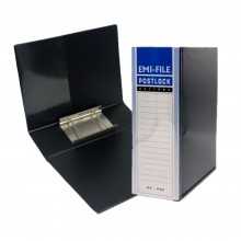 2 Post Lock File (80mm) - Black / 1 box