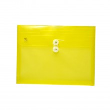PP Envelope File Landscape - (Yellow) / 12pcs