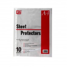K2 Sheet Protector Refill Clear A4/10's 0.05mm