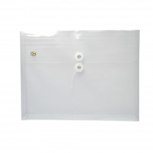 PP Envelope File Landscape - (White) / 12pcs