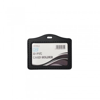 ID 3030 (L) PVC Card Holder (Black) / 25pcs