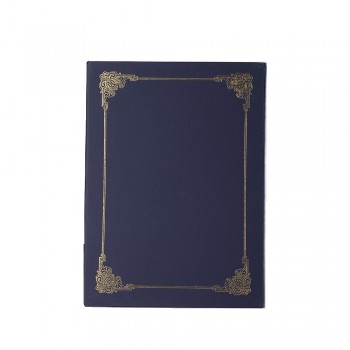 Hard Cover Certificate Holder - Blue / 20pcs