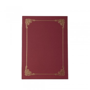 Hard Cover Certificate Holder - Maroon / 20pcs